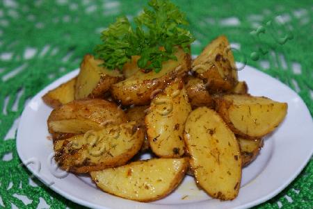 Рецепт: Картофель по-деревенски